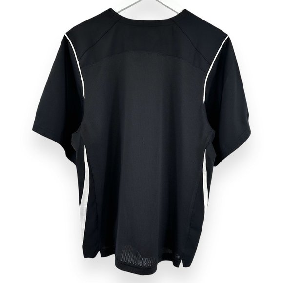 NWT Nike Dri-Fit Black Short Sleeve V-Neck Shirt - Picture 2 of 6